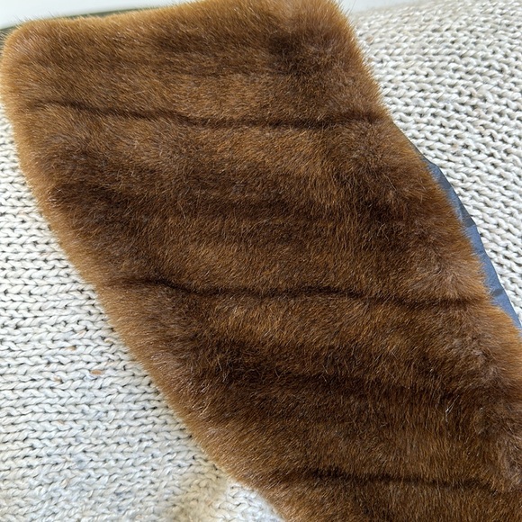 Attachable Faux Mink Fur Coat Collar / Stole - Picture 6 of 7
